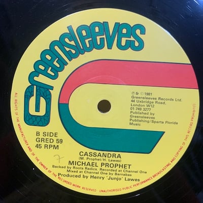 Michael Prophet - Gunman / Cassandra picture 2