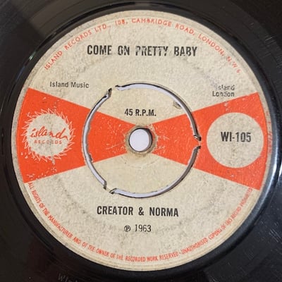 Lord Creator, Norma Fraser - We Will Be Lovers / Come On Pretty Baby picture 2