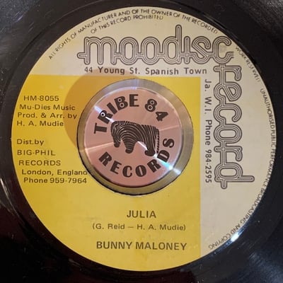 Bunny Maloney - Baby I've Been Missing You / Julia picture 2