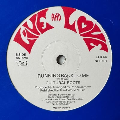 Frankie Paul, Cultural Roots - Sara / Running Back To Me picture 2