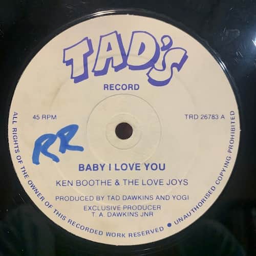 Ken Boothe, Love Joys – Baby I Love You