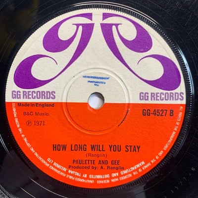 The Invaders, Paulette And Gee - Got To Go Home / How Long Will You Stay picture 2