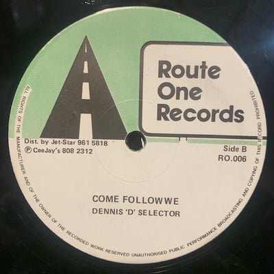 Dennis "D" Selector - Stop It Stop It / Come Follow We picture 2