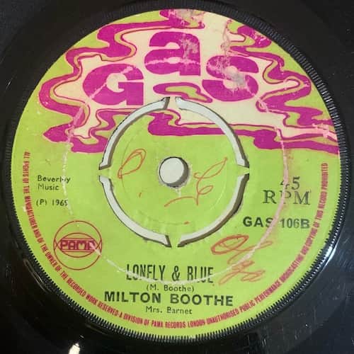 Eric Barnet, Milton Boothe – Te Ta Toe / Lonely & Blue