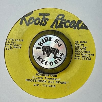 Linval Thompson, Roots-Rock All Stars - Roll River Jordon / Jordon Dub picture 2