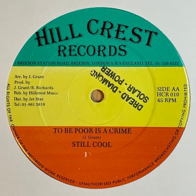 Joseph Blue, Still Cool - Poverty Is Wicked / To Be Poor Is A Crime picture 2