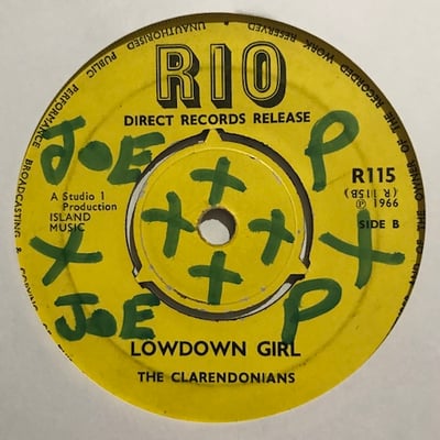 The Clarendonians - Musical Train / Low Down Girl picture 2