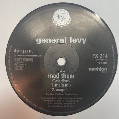 General Levy - Wickeder General EP picture 3