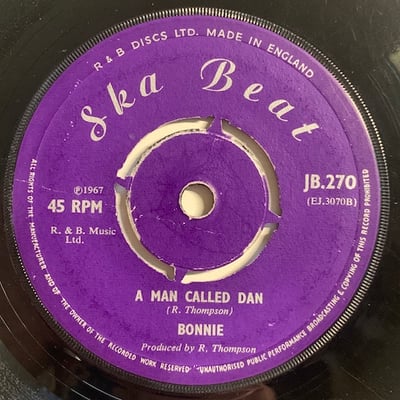 Bonnie - Did You Get The Message / A Man Called Dan picture 2