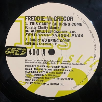 Freddie McGregor, The Music Works Crew - This Carry Go Bring Come (Chatty Chatty Mouth) / Flirty Flirty Riddim picture 3