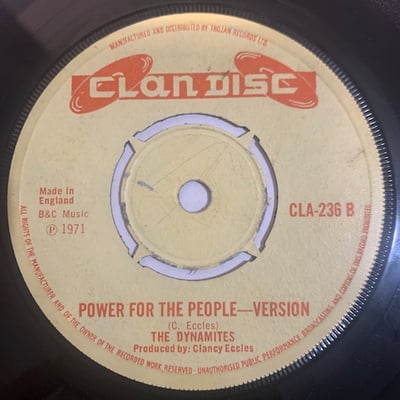 Clancy Eccles, The Dynamites - Power For The People picture 2