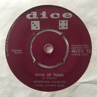 Beresford Ricketts, The Laurel Aitken Band - Oh Jean / River Of Tears picture 2