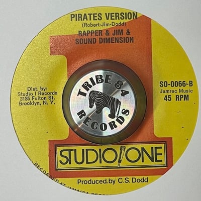 Rappa Robert, Jim Brown, Sound Dimension - Pirates / Pirates Version picture 2