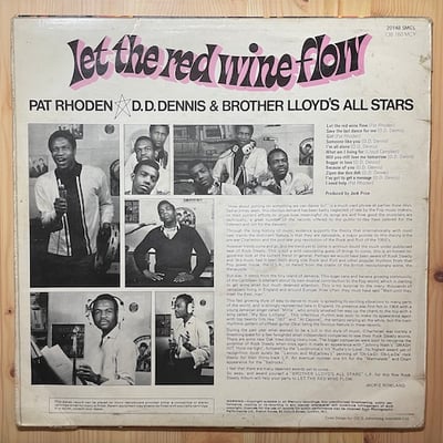 Pat Rhoden, D.D. Dennis, Brother Lloyd's All Stars - Let The Red Wine Flow picture 2