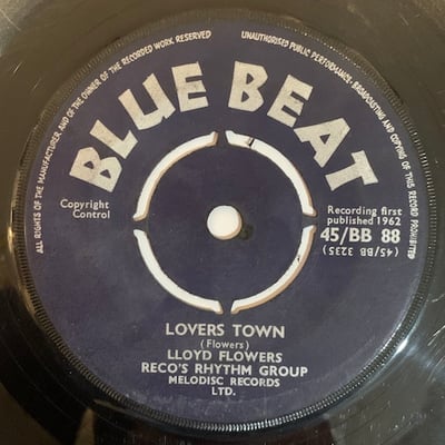 Lloyd Flowers, Reco's Rhythm Group - I'm Going Home / Lovers Town picture 2
