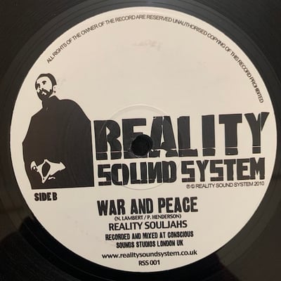 Reality Souljahs - Jah Pon Mi Mind / War And Peace picture 2