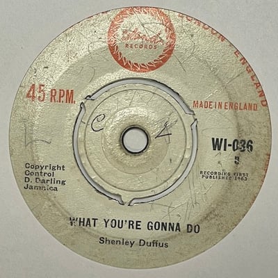 Shenley Duffus - Give To Get / What You're Gonna Do picture 2