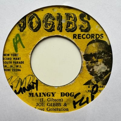 Joe Gibbs, Love Generation - Maingy Dog / Hot Dogpicture