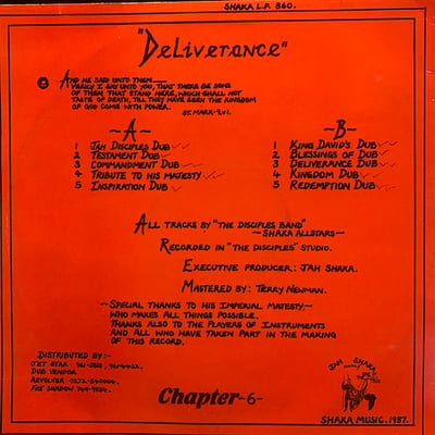 Jah Shaka, The Disciples - Commandments Of Dub Chapter 6 - Deliverance picture 2