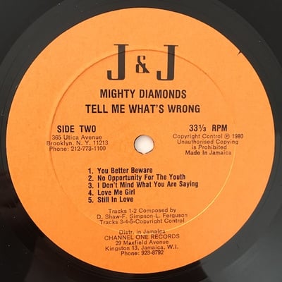 The Mighty Diamonds - ....Tell Me What's Wrong picture 3