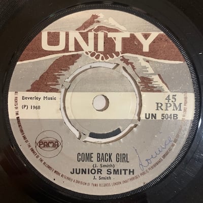 Slim Smith, Junior Smith - Everybody Needs Love / Come Back Girl picture 2