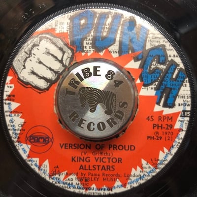 Victor Griffiths, King Victor Allstars - I'm Proud Of You / Version Of Proud picture 2