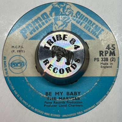 The Marvels - Rock Steady / Be My Baby picture 2