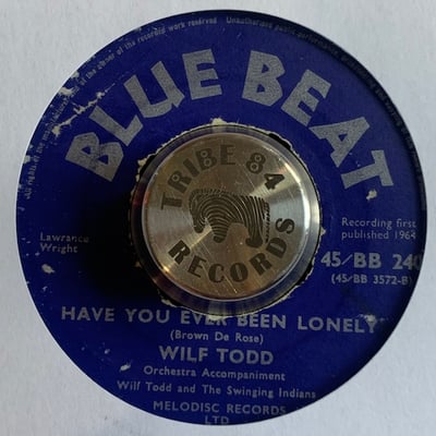 Wilf Todd - He Took Her Away / Have You Ever Been Lonely picture 2