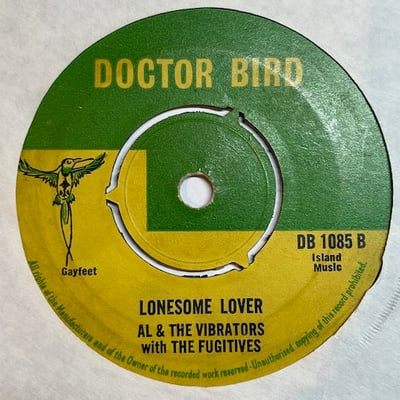 Al & The Vibrators, The Fugitives - Move Up / Lonesome Lover picture 2
