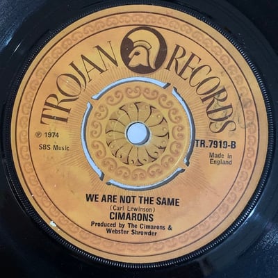 The Cimarons - Over The Rainbow / We Are Not The Same picture 2