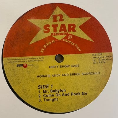 Horace Andy, Errol Scorcher - Unity Showcase picture 4