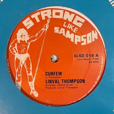 Linval Thompson, Papa Tullo - Curfew / Morning Curfew (M.16) picture 2