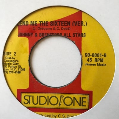 Johnny Osbourne - Lend Me The Sixteen picture 2