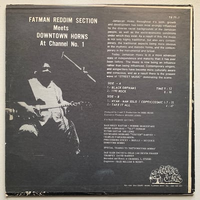 Fatman Riddim Section - Fatman Reddim Section Meets Downtown Horns At Channel No. 1 picture 2