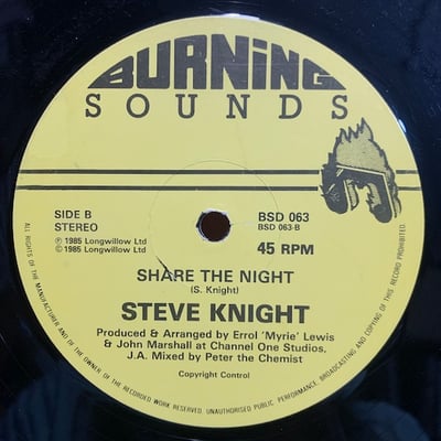 Sugar Minott, Steve Knight - All Day And Night / Share The Night picture 2