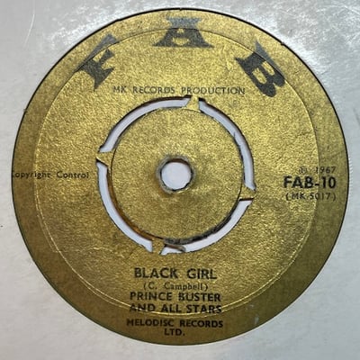 Prince Buster, Prince Buster's All Stars - Shaking Up Orange Street / Black Girl picture 2