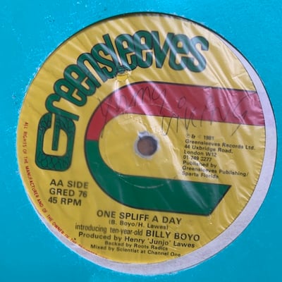 Anthony Johnson, Billy Boyo - Let Go This One / One Spliff A Day picture 4