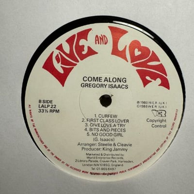 Gregory Isaacs - Come Along picture 2