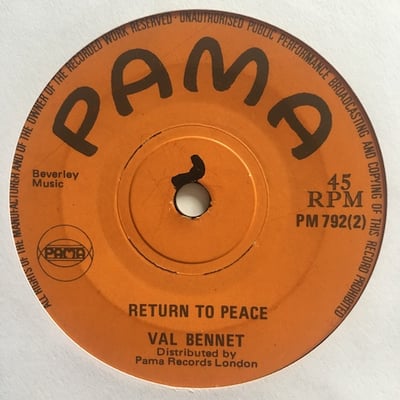 Lloyd Tyrell, Val Bennett - Birth Control / Return To Peace picture 2