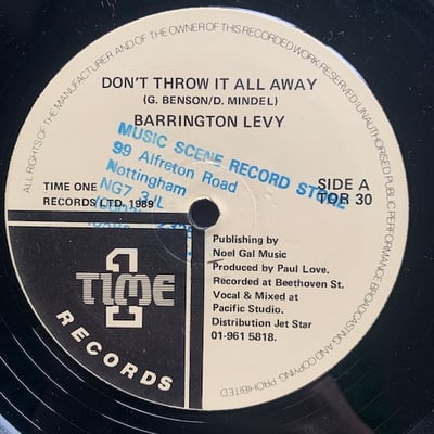 Barrington Levy - Don't Throw It All Away / Live Good picture 3