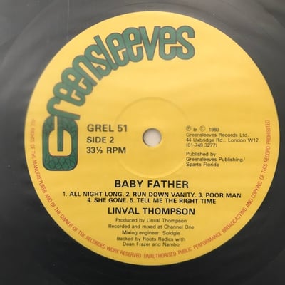 Linval Thompson - Baby Father picture 3