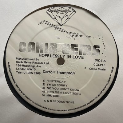 Carroll Thompson - Hopelessly In Love picture 4