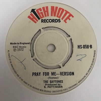 Max Romeo, The Gaytones - Pray For Me picture 2