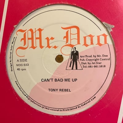 Tony Rebel, Little Robert - Can't Bad Me Up / Can't Stop Me Now picture 2