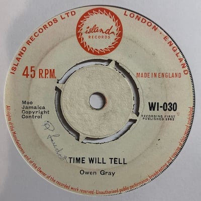 Owen Gray - Midnight Track / Time Will Tell picture 2