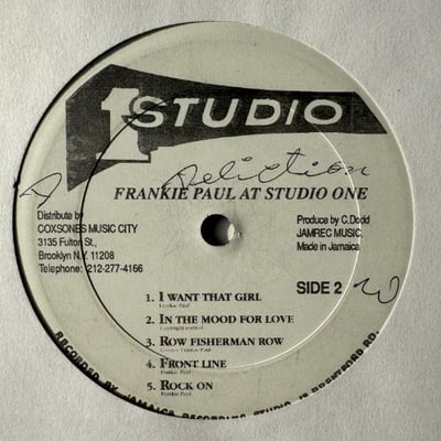 Frankie Paul - At Studio One picture 2