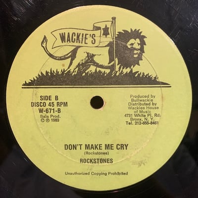 Rockstones - Be My Queen / Don't Make Me Cry picture 2
