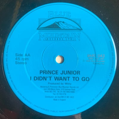 Robert Ffrench, Prince Junior - Too Young / I Didn't Want To Go picture 2