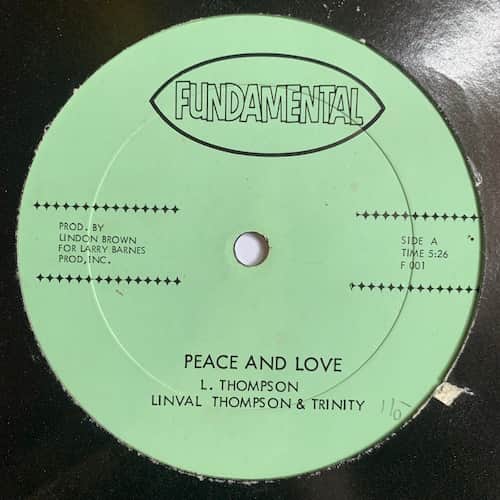 Linval Thompson, Trinity – Peace And Love