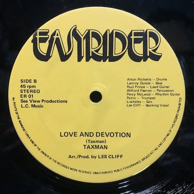Les Cliff, Taxman - Depending On You / Love And Devotion picture 2